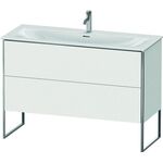 Duravit Waschtischunterbau XSQUARE 840x1210x478mm, 2 Auszüge weiß matt