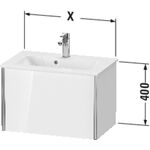 Duravit Waschtischunterbau Compact XVIU 400x610x390mm Prof. Champ matt weiß matt