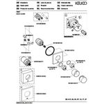 Keuco Thermostatarmatur IXMO UP Rosette eckig sw ma