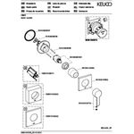 Keuco Einhebelmischer IXMO Flat UP Rosette eckig sw ma