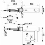 Keuco Elektro-WT-Mischer 130 IXMO Batterie sw ma
