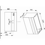 Keuco Waschtischunterbau STAGELINE 1000x625x490mm vulkanit