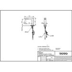 TOTO Automatikarmaturenauslauf eckig, 2 l/min, Ausladung 124mm chrom