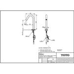 TOTO Automatikarmaturenauslauf rund, 2 l/min, Ausladung 126mm chrom