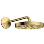 Kopfbrause 280 1jet AXOR ONE mit Brausearm polished gold optic