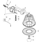 LampShower 1jet AXOR DN 15 m Brause desig by Nendo bru bl chr