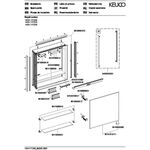 Keuco Spiegelschrank ROYAL LUMOS DALI, Anschlag links 650x735x165mm