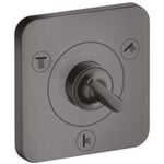 Ab-/Umstellventil AXOR CITTERIO E T/Q Unterputz 12x12 brushed black chrome