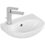 V&B Handwaschbecken O.NOVO 360x275mm HL li mit ÜL weiß