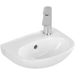 V&B Handwaschbecken O.NOVO 360x275mm HL re mit ÜL weiß C+