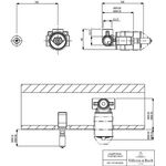 V&B Uni-Einbaukörper LOOP & FRIENDS f UP-Einhebelbatterie 100x100x49mm chr