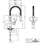 V&B EH-Spb STEEL EXPERT COMPACT integr Schlauchb. herausziehb matt black
