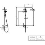 V&B Duschsystem VERVE SHOWERS 278x597x1093mm chrom
