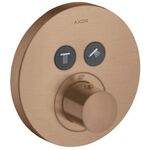 Thermostat SHOWERSELECT ROUND AXOR UP für 2 Verbraucher brushed red gold