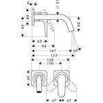 EH-WT-MI AXOR CITTERIO M DN 15 UP m Ros. m Ala 167mm Stain st opt