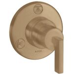 Ab-/Umstellventil AXOR CITTERIO T/Q UP mit Hebelgriff brushed bronze