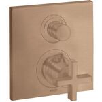 Thermostat AXOR CITTERIO UP m Abstellventil u KreGr bru red gold