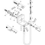 Handbrausemodul AXOR STARCK SHOWERCOLL. DN 15, Unterputz 12x12 brushed brass