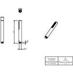 V&B Stabhandbrause VERVE SHOWERS 25x25x197mm, rund matt black