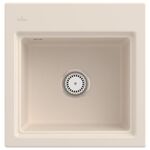 V&B Einbauspüle SUBWAY STYLE 50 S 5A 500x510mm Be re mit Handbet. ivory