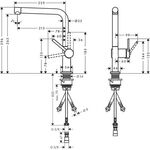 Spültischmischer Talis M54 270 ND 1 jet stainless steel optic