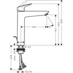 HG Einhebel-Waschtischmischer 190 LOGIS DN 15 m ZAG G 1 1/4Zoll mattschwarz