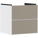 HG Waschtischunterschrank Xevolos E 580x555x475mm Ko mweiß Fr bro Struktur