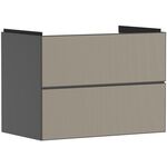 HG Waschtischunterschrank Xevolos E 780x555x475mm Ko sch-gr ma Fr bro Struk