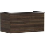 HG Waschtischunterschrank Xelu Q 980x485x550mm NB dunkel Griff chrom