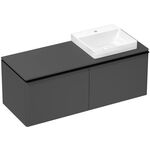HG Waschtischunterschrank Xelu Q 1360x485x550mm diamantengr ma Gri ma-sw