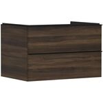 HG Waschtischunterschrank Xelu Q 780x485x550mm NB du Griff mattschwarz