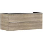 HG Waschtischunterschrank Xelu Q 1180x485x550mm eiche natur Griff chrom