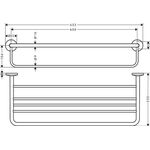 Handtuchablage Axor Universal Circular mattweiß