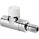 OV Thermostatventil Baureihe E DN 15 1/2Zoll PN 10 Durchg Edelstahl-Design