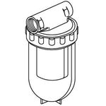 OV Heizölfilter-Einstrang Oilpur Niro-Edelstahlsieb 100-150 my DN 15 1/2Zoll