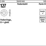 Federring DIN 127 B 3 Federstahl 1000 Stück - VPE: 1000