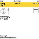 Federring DIN 127 B 3 CuSn Bronze 1000 Stück - VPE: 1000