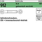 Zylinderschraube DIN 912 ISR M8x25-T45 8.8 galv.verz. 200St. - VPE: 200