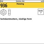 Sechskantmutter DIN 936 M24 Messing 25 Stück - VPE: 25