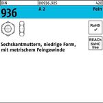 Sechskantmutter DIN 936 M24x 1,5 A 2 1 Stück