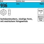 Sechskantmutter DIN 936 M24x 1,5 A 4 1 Stück