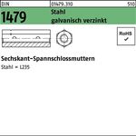Sechskantspannschlossmutter DIN 1479 ÜZ M16 Stahl galv.verz. 1 Stück
