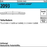 Tellerfeder DIN 2093 20x10,2x0,9 1.4310/1.4568 200 Stück - VPE: 200