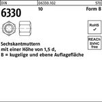 Sechskantmutter DIN 6330 FormB BM 27 SW 41 10 1 Stück