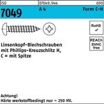 Blechschraube ISO 7049 LIKO Spitze/PH C 5,5x 32-H A 4 250 Stück - VPE: 250