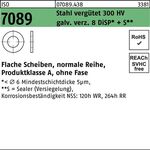 Unterlegscheibe ISO 7089 o.Fase 12 Stahl 200 HV galv.verz. 8 DiSP+S 100 Stück - VPE: 100