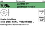 Unterlegscheibe ISO 7094 24 Stahl 100 HV galv.verz. 50 Stück - VPE: 50