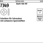 Scheibe DIN 7349 19x44x 8 Stahl 100HV 50 Stück - VPE: 50