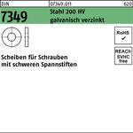 Scheibe DIN 7349 5,3x15x 2 Stahl 200HV galv.verz. 1000 Stück - VPE: 1000