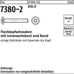 Flachkopfschraube ISO 7380-2 Bund/Innen-6kt M4x 20 010.9 500 Stück - VPE: 500